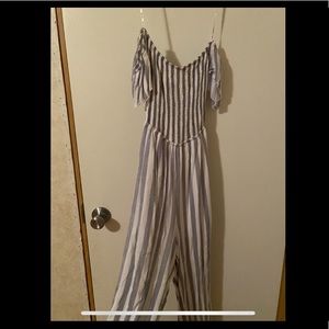 striped jumpsuit